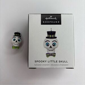 Hallmark Keepsake 2025 Spooky Little Skull Miniature Halloween Ornament NIB